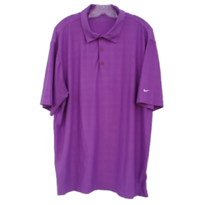 NIKE Golf Men's Dri-Fit Short Sleeve Polo Shirt light Purple EUC Size  L